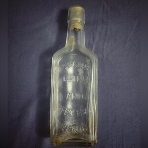Antique Swamp Chill & Fever Tonic Bottle